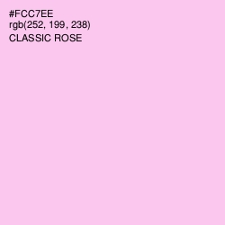 #FCC7EE - Classic Rose Color Image